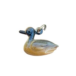 Carved Look Duck Charm